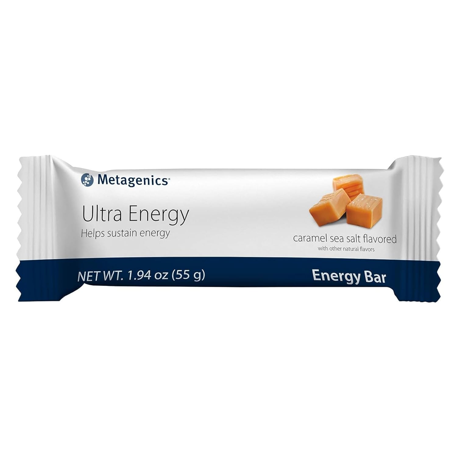 Metagenics Ultra Energy Bars - Helps Sustain Energy, Caramel Sea Salt Flavored - 12 Bars