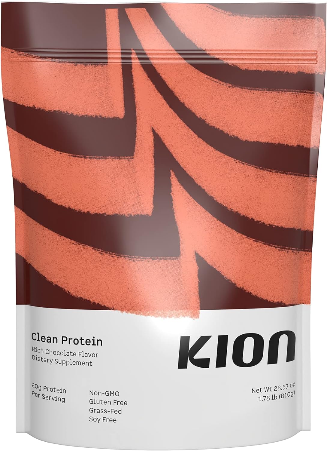 Kion Clean Protein | Grass-Fed & Pasture-Raised Whey Isolate Protein Powder | Rich Chocolate | 30 Servings